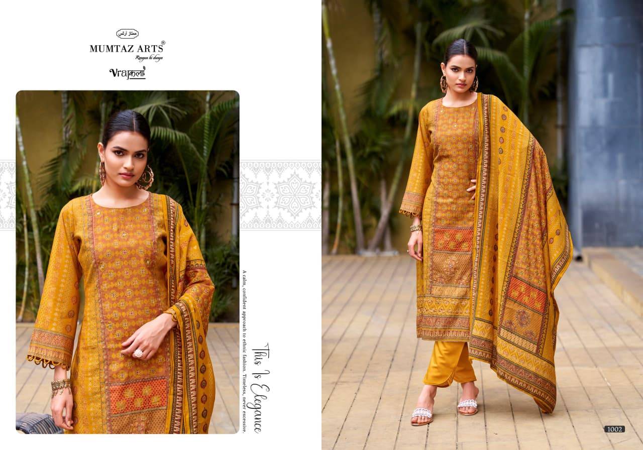 AMOUR by MUMTAZ ARTS 1001 TO 1006 SERIES Pakistani Stylish Embroidered PURE VISC MODAL Dresses At Wholesale Price